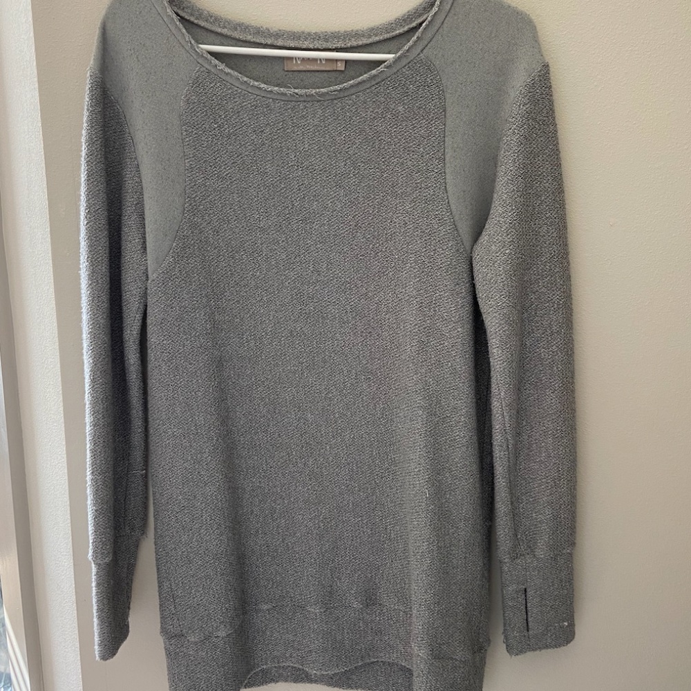 Nation by Jen Menchaca Gray Sweater